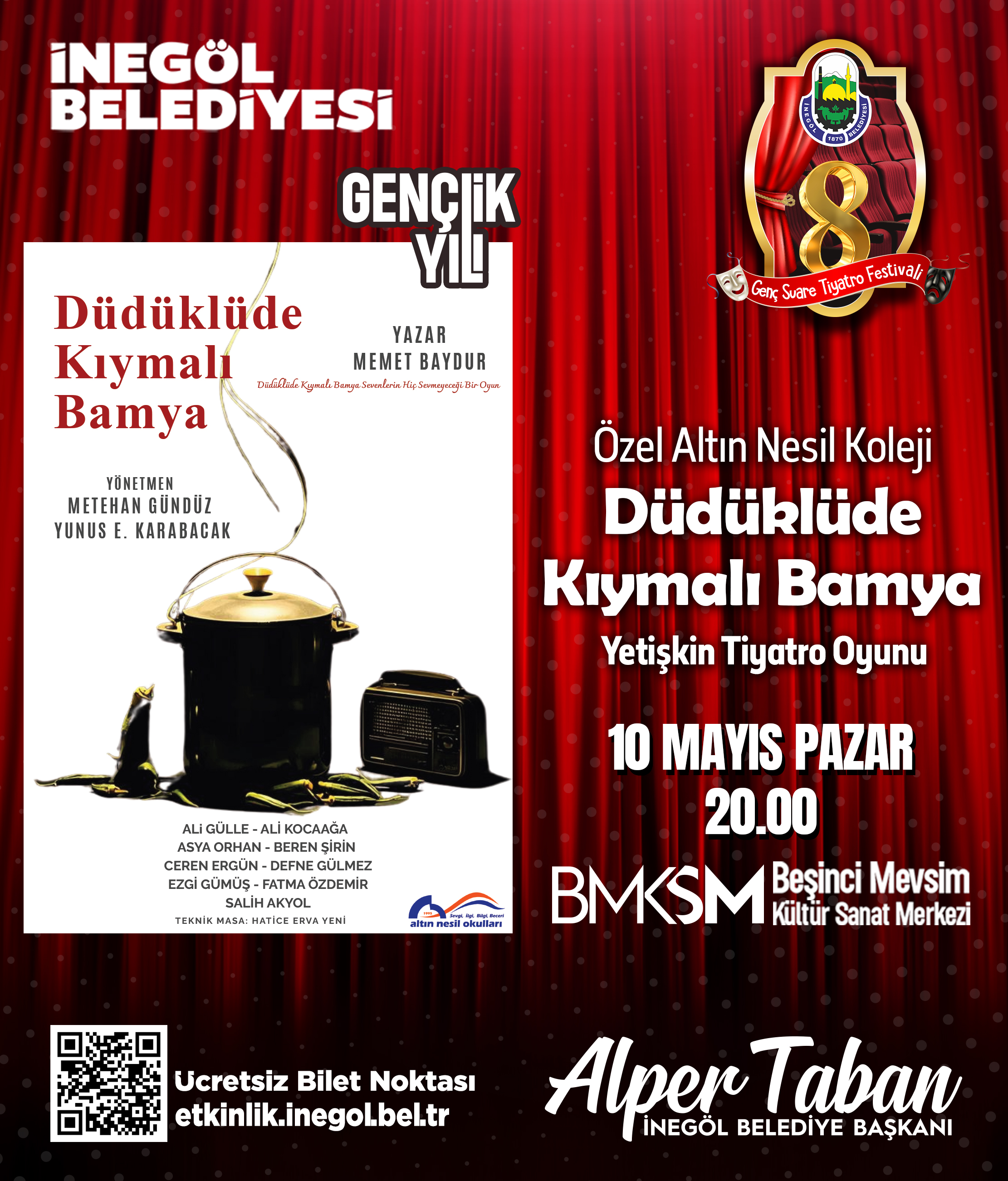 Özel Altın Nesil Koleji ''Düdüklüde Kıymalı Bamya'' Yetişkin Tiyatro Oyunu