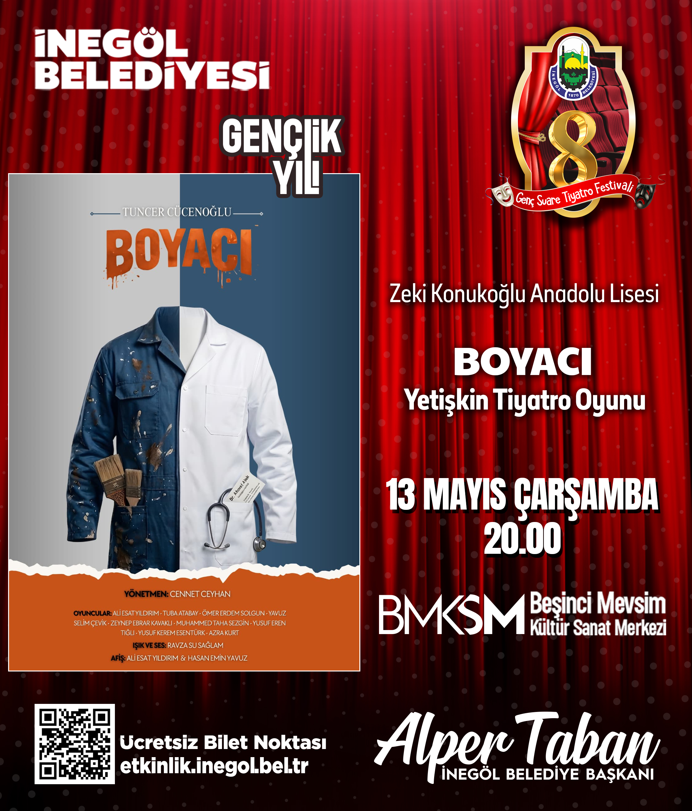 Zeki Konukoğlu Anadolu Lisesi ''Boyacı'' Yetişkin Tiyatro Oyunu