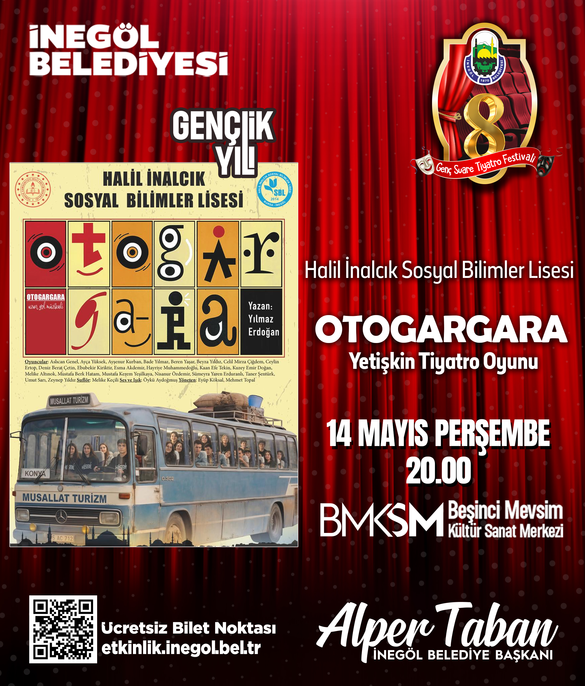 Halil İnalcık Sosyal Bilimler Lisesi ''Otogargara'' Yetişkin Tiyatro Oyunu
