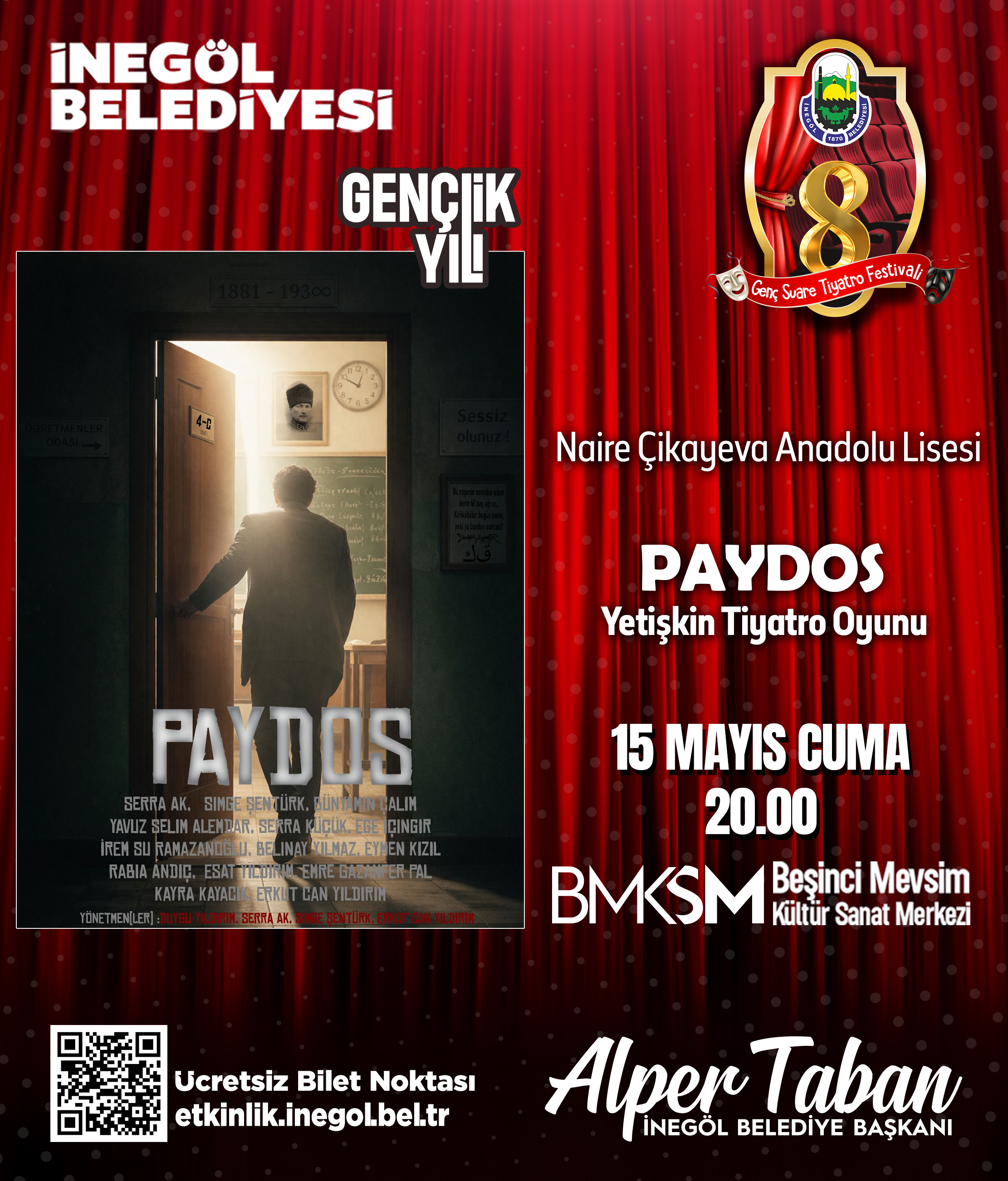 Naire Çikayeva Anadolu Lisesi ''Paydos'' Yetişkin Tiyatro Oyunu